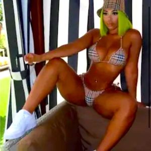 Check pattern Bikini size medium - new